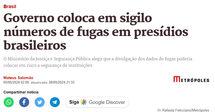Sempre ajudando do crime organizado