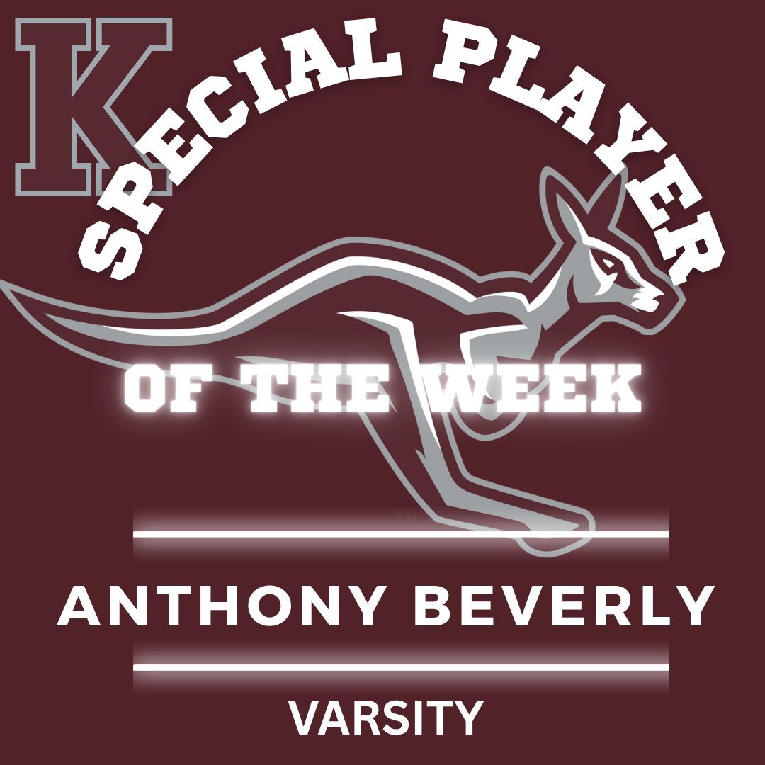 KHSRoosFootball's tweet photo. 🦘Players of the Week 🦘

🔥 Top Roo: Tavaris Miles

⚡️ Offensive: CJ Robertson

🛡 Defensive: Vincent Moody

🎯 Special Teams: Anthony Beverly

#FAMILY #GRIND #TTB https://t.co/C9lAPywgcS