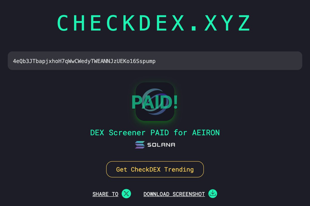 DEX is now fully paid, things are moving. Early though, could be something, could be nothing. DYOR, as always.