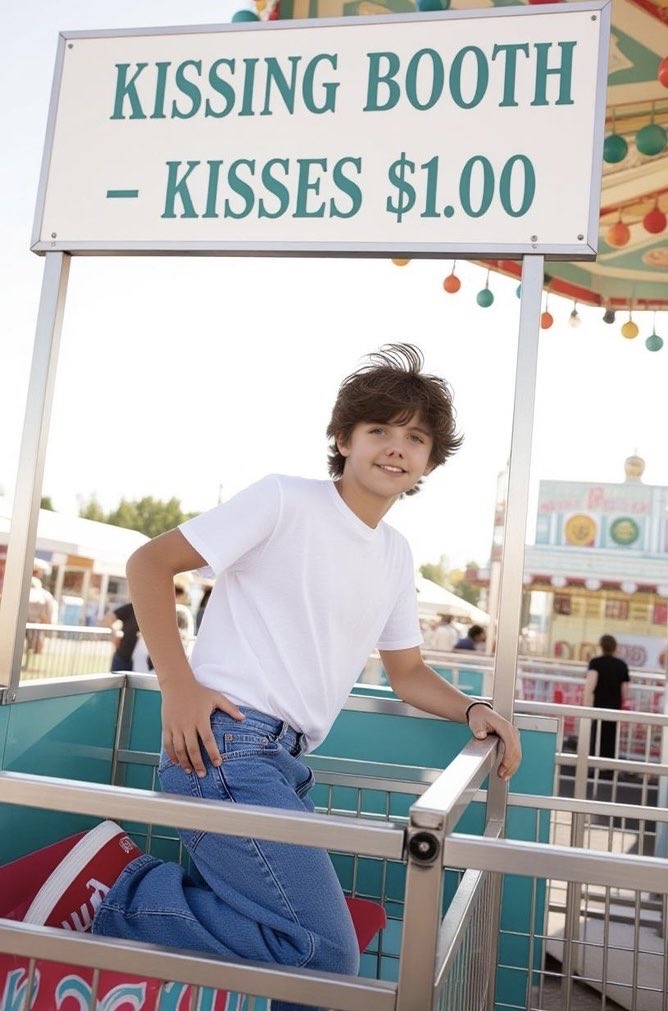 Hi! This is the Kissing Booth, but today only, kisses are one taco! 🌮 #TacoTuesday #SendTacos ❌⭕️❌⭕️💋