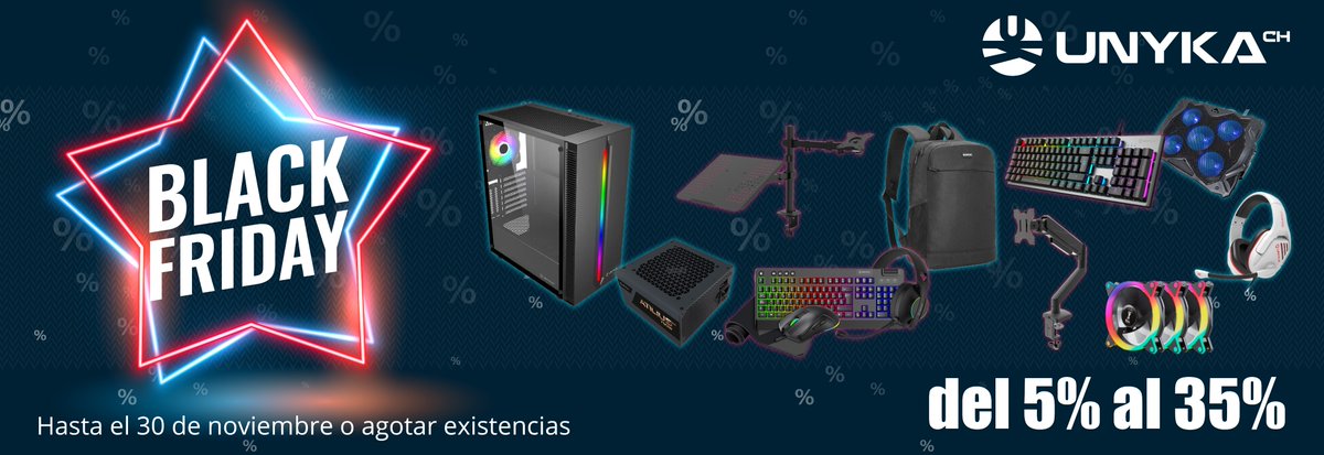 Nuestro Black Friday despega 🚀. ¿Estás listo?

Comenzamos las ofertas especiales de Black Friday, con importantes descuentos en muchos productos y en diferentes categorías.

unykach.com/es/

#blackfriday #unyka #OfertasBlackFriday #BlackFriday2025
#Rebajas #Descuentos