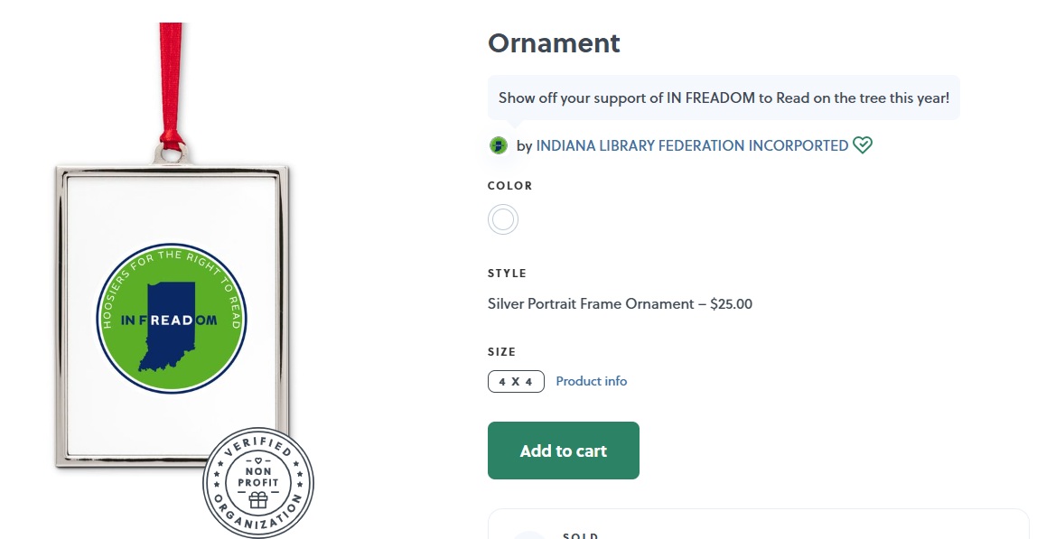 Show off your support of #INFREADOM on the tree this year. 

Check out this new ornament now available on our Bonfire store: bonfire.com/ornament-1/ #JoinTheMovement