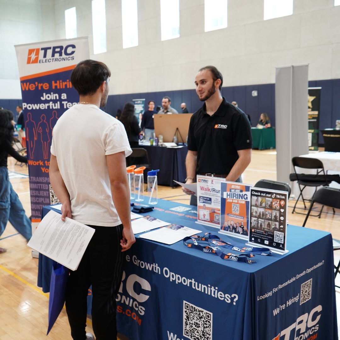 We had a great experience at the recent FAU Career Fairs! 💼🦉

We are currently hiring in our sales and purchasing departments! Please send your resume to careers@trcelectronics.com we would love to connect with you!