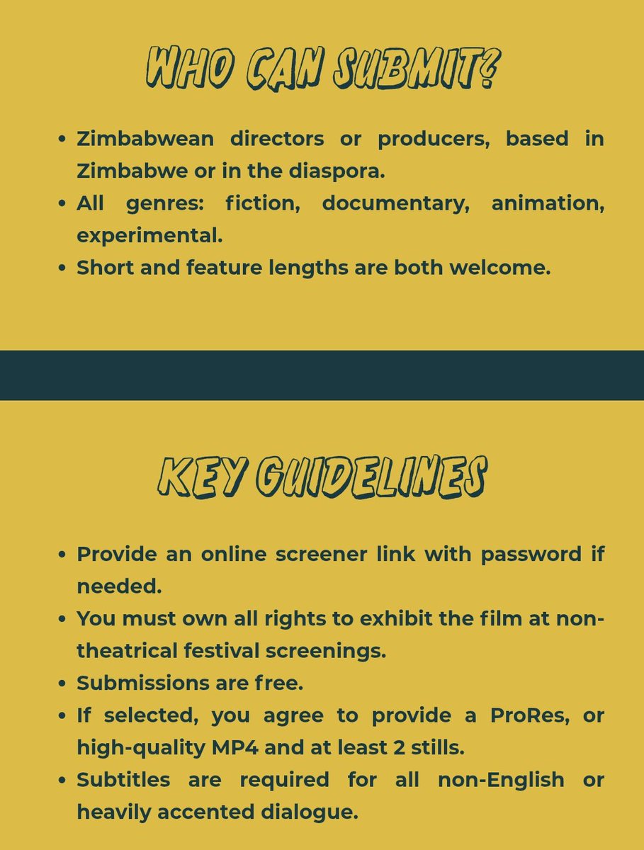 We've partnered up with <a href="/matatufilmstage/">Matatu Film Stage</a> to bring the 3rd Edition of The Travelling Film Festival to Harare!

We're looking for short films, feature lengths, docs etc from Zimbabweans! 

Want a chance to screen your work at a film festival that cares, submit now! Link in bio 🔗