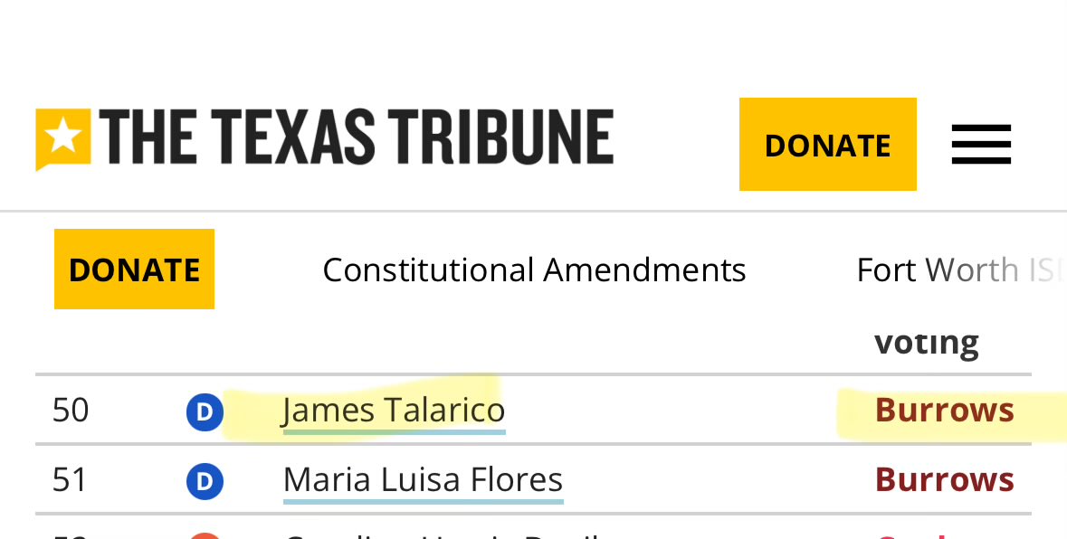 Never forget… James Talarico supported Dustin Burrows for Speaker. 

Democrats control the Texas House.