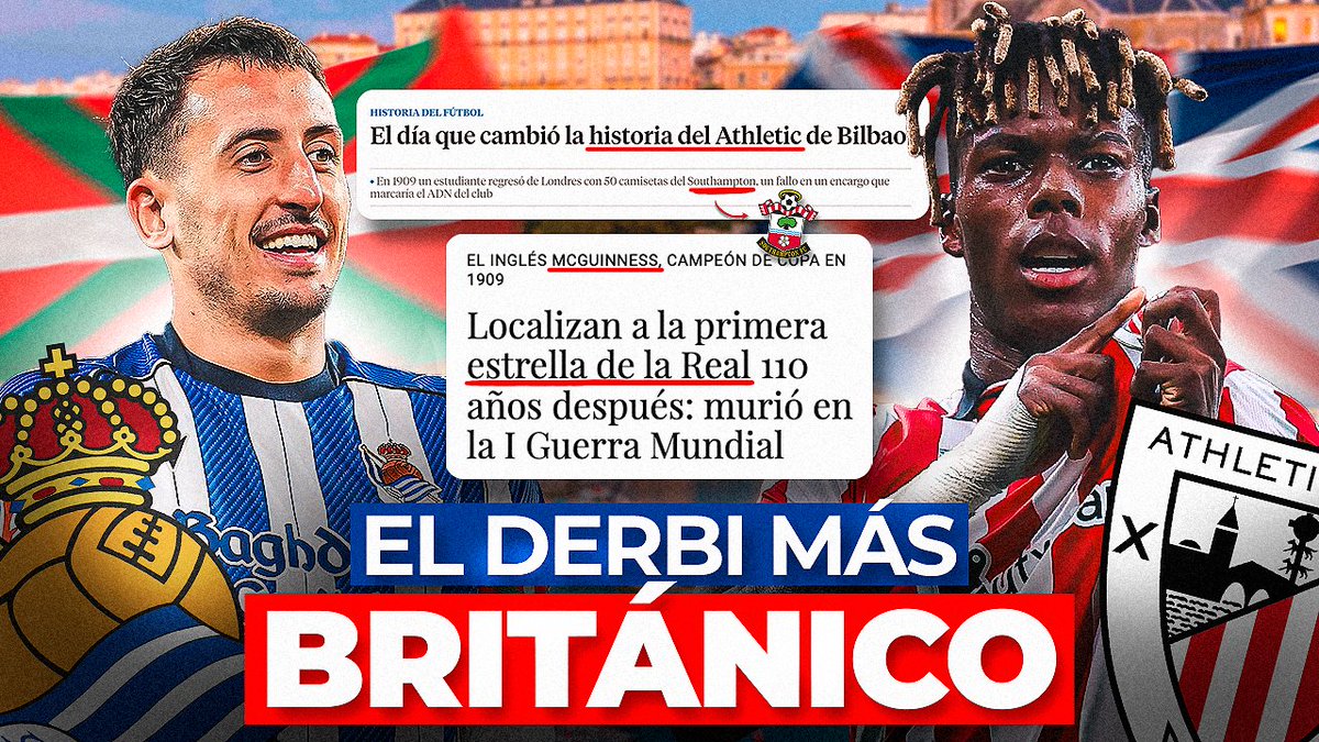 Toca vídeo muy especial para mí en <a href="/LaMediaInglesa/">La Media Inglesa</a>. Hablamos desde San Sebastián de la conexión que tienen Real Sociedad y Athletic con Inglaterra y es mucha más de la que creéis. 

Gracias a <a href="/NordVPN/">NordVPN</a> por invitarnos a vivir el derbi vasco y a la <a href="/RealSociedad/">Real Sociedad Fútbol</a> por las facilidades.