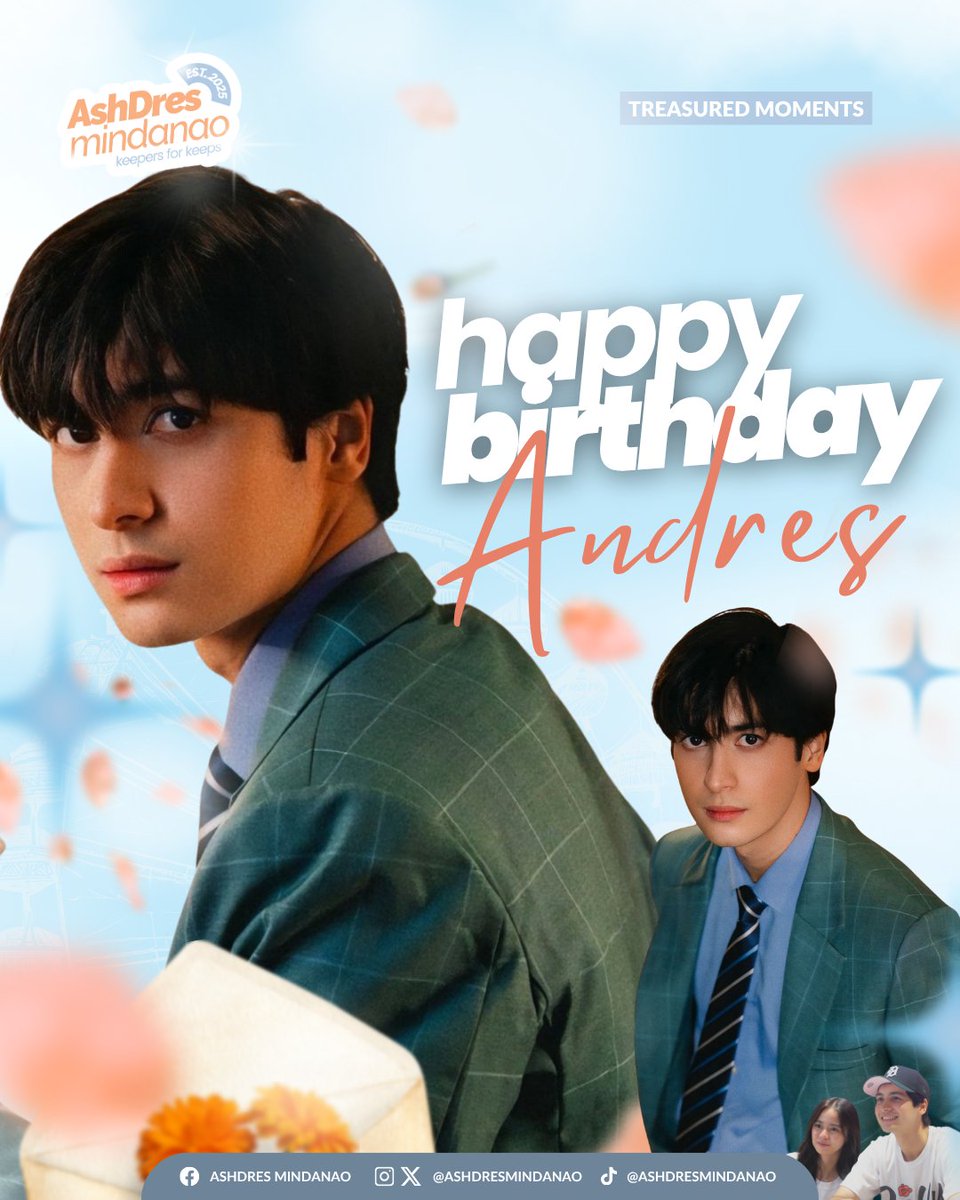 ashdresmindanao's tweet image. HAPPY 24TH BIRTHDAY, ANDRES MUHLACH! 🎉

From your AshDres Mindanao fam — we’re endlessly proud of how far you’ve come and how grounded you’ve stayed. Keep shining, cowboy, the world’s just starting to see what we’ve believed in all along. 🤍✨ 

#AshDres #AndresMuhlach…