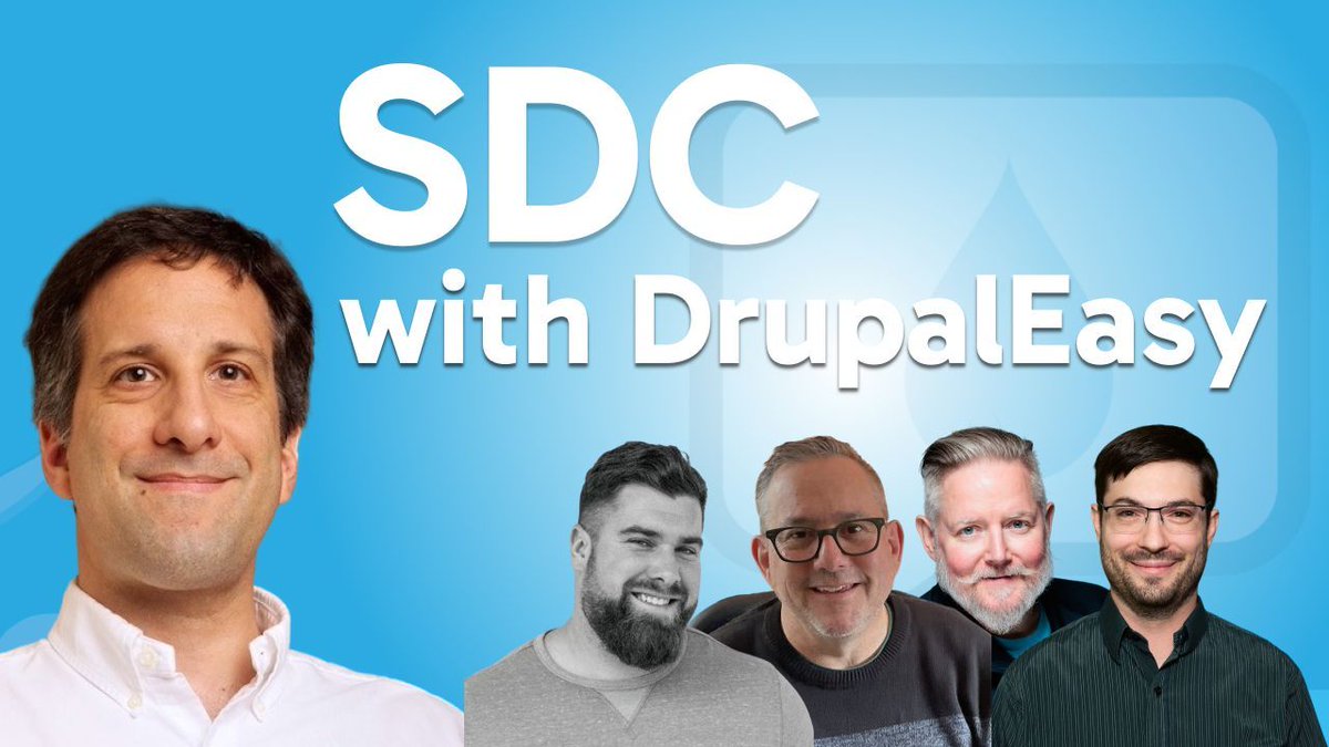 Blah blah blah, I was on @talkingdrupal recently discussing my new Professional Single Directory Components class, the Markdown Easy module, and my new DrupalEasy Show &amp; Tell YouTube series: 🎙️✨

talkingdrupal.com/524

🎓💻🚀