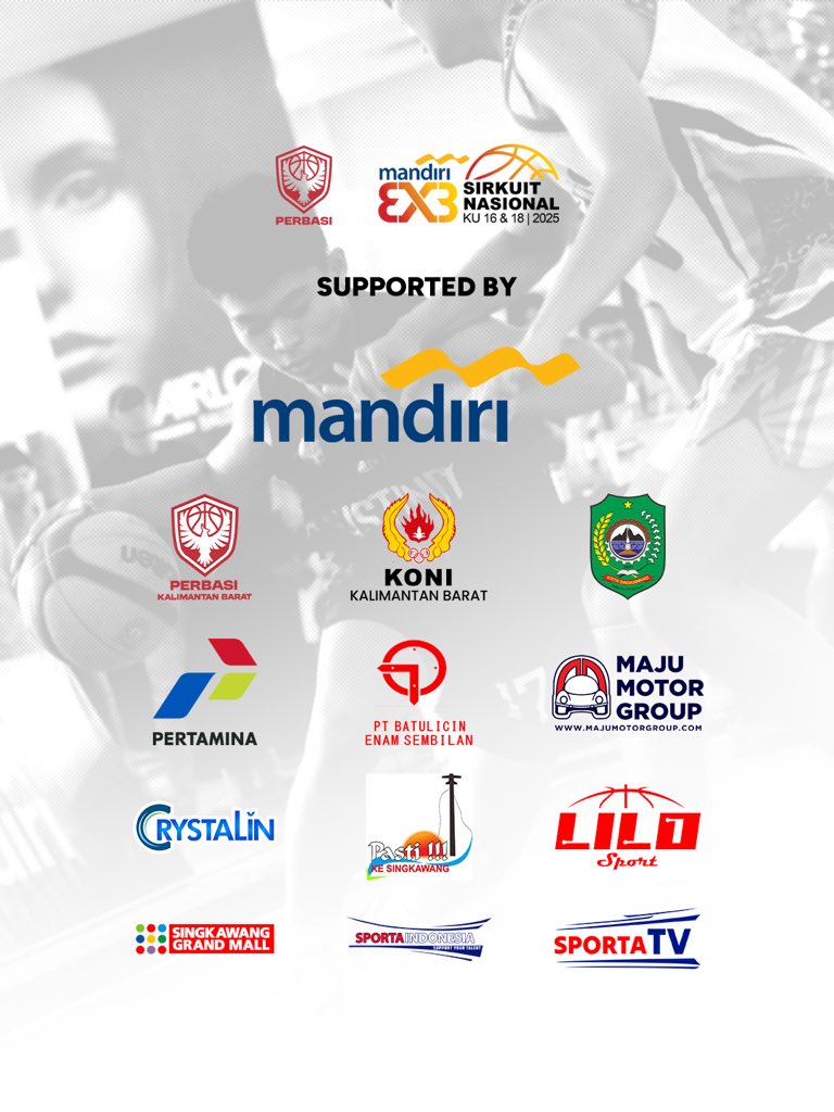 🏀KU18 PUTRI MANDIRI 3X3 SIRKUIT NASIONAL 2025 SERI SINGKAWANG

- JUARA : TENAGA BARU
- RUNNER UP : MANGGALA AGNI
- PERINGKAT KE-3 : SINGKAWANG MUDA

#IndonesiaBasketball #BawaBangga #Mandiri3x3Sirnas2025 #erabaruenergibersama