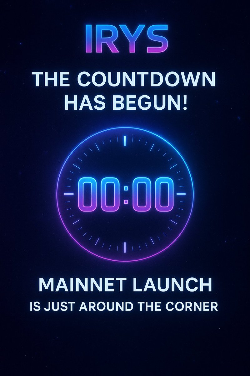 learn531930's tweet photo. 🚀 IRYS: The Countdown Has Begun!

November is here — and so is the final stretch before IRYS Mainnet Launch.
Every block, every update, every member brings us closer to the future of data. 🔗✨
Stay tuned… the cosmic era of data is about to go live. 🌌

#Irys #Web3 @irys_xyz https://t.co/knps8kJKZx