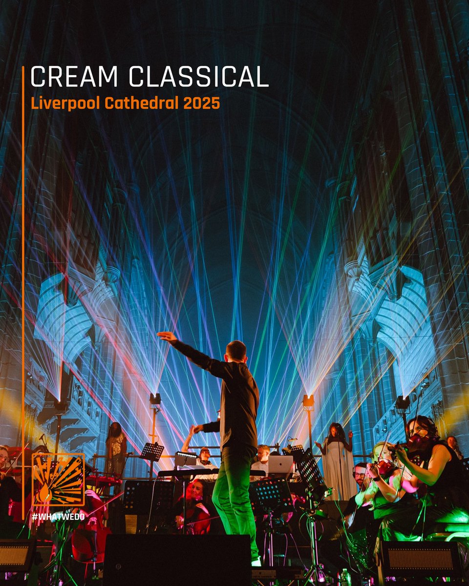 ⚡️ | Bringing our laser A-game to the Liverpool Cathedral for Cream Classical!

🎻 | Over the weekend we had the absolute pleasure of joining Cream Classical for the show at the Liverpool Cathedral. Before the event, our team were tasked incorporate the lasers into the stage