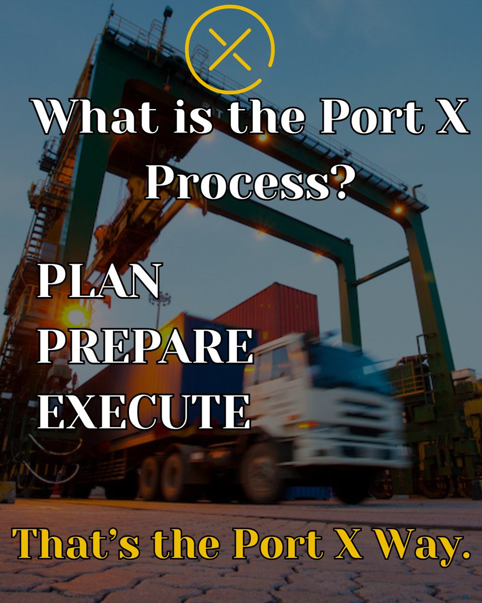 PortXLogistics's tweet image. Our process? Plan. Communicate. Execute.
It’s how we turn complex supply chains into reliable deliveries — every single day.

#PortXLogistics #TeamworkInMotion #FreightSolutions