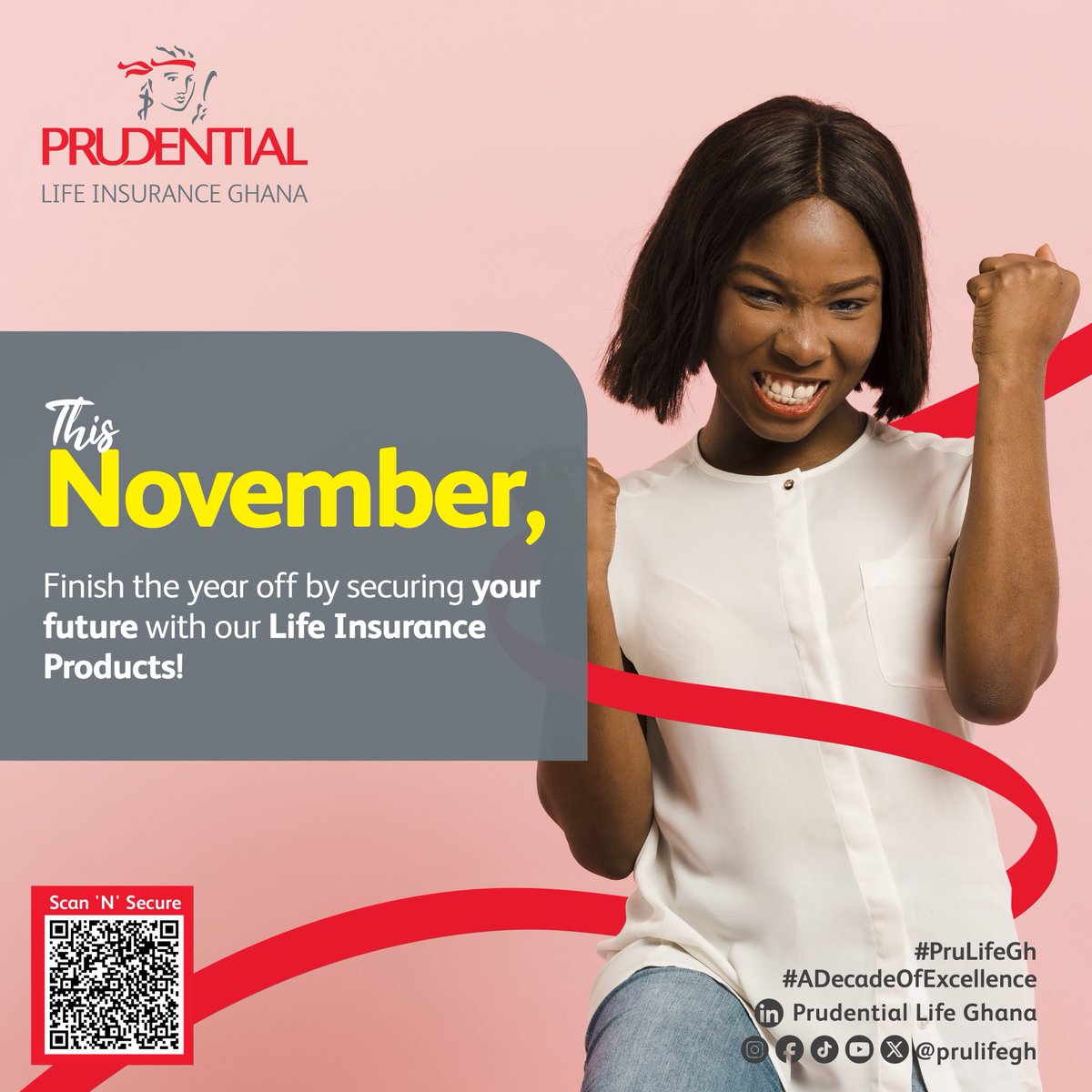 Secure your future this November! 💰💪

Learn more about our Life Insurance Products and start protecting what's important to you!

Click here: forms.office.com/r/NraNMLJ5rs

#LifeInsurance
#PrulifeGh
#EveryLifeEveryFuture