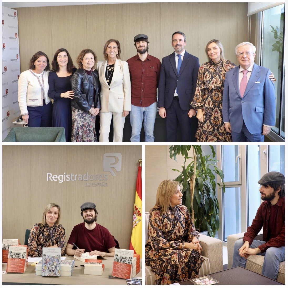 David Uclés, autor de “La península de las casas vacías”, nos ha visitado hoy para presentar su libro, en un acto organizado por la Revista Registradores.