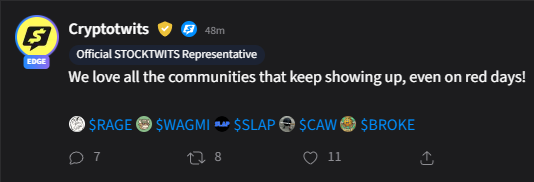 Cryptotwits tweet media