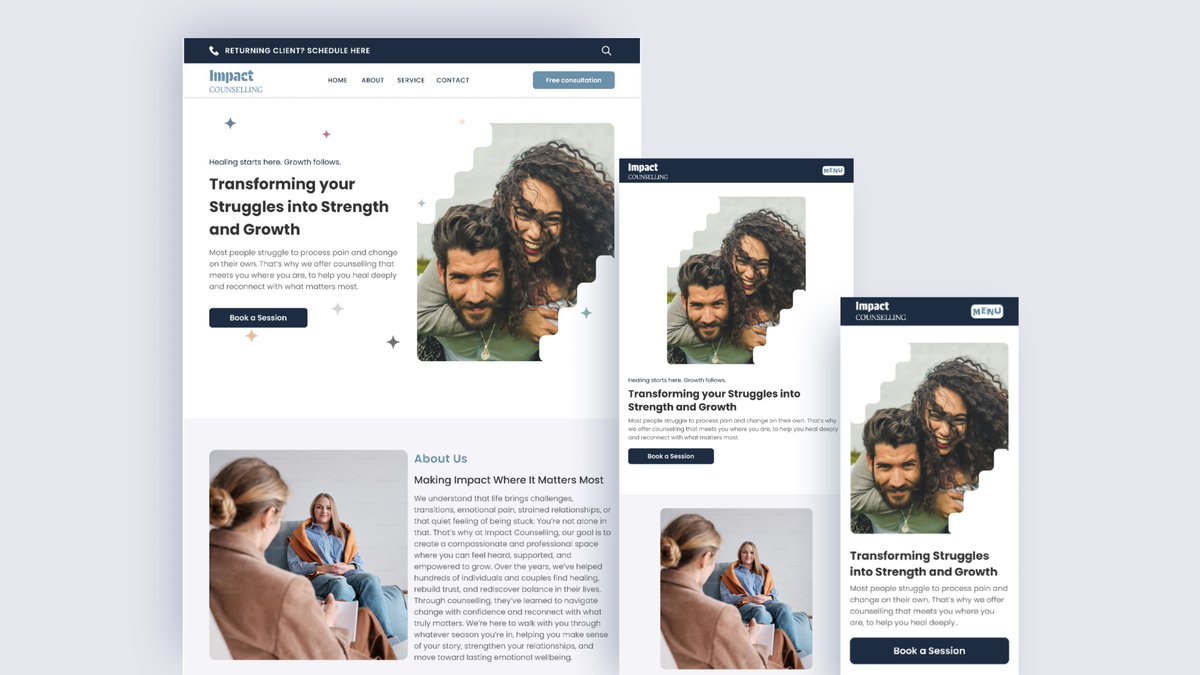 veldesiign's tweet image. So when I redesigned a counselling brand, I started with the one-liner, the soundbite that says who you are, what you do, why it matters and the solution you have to offer.

Design with purpose and clarity.

#DesignWithPurpose #BrandStorytelling #StoryDrivenDesign #UXDesign