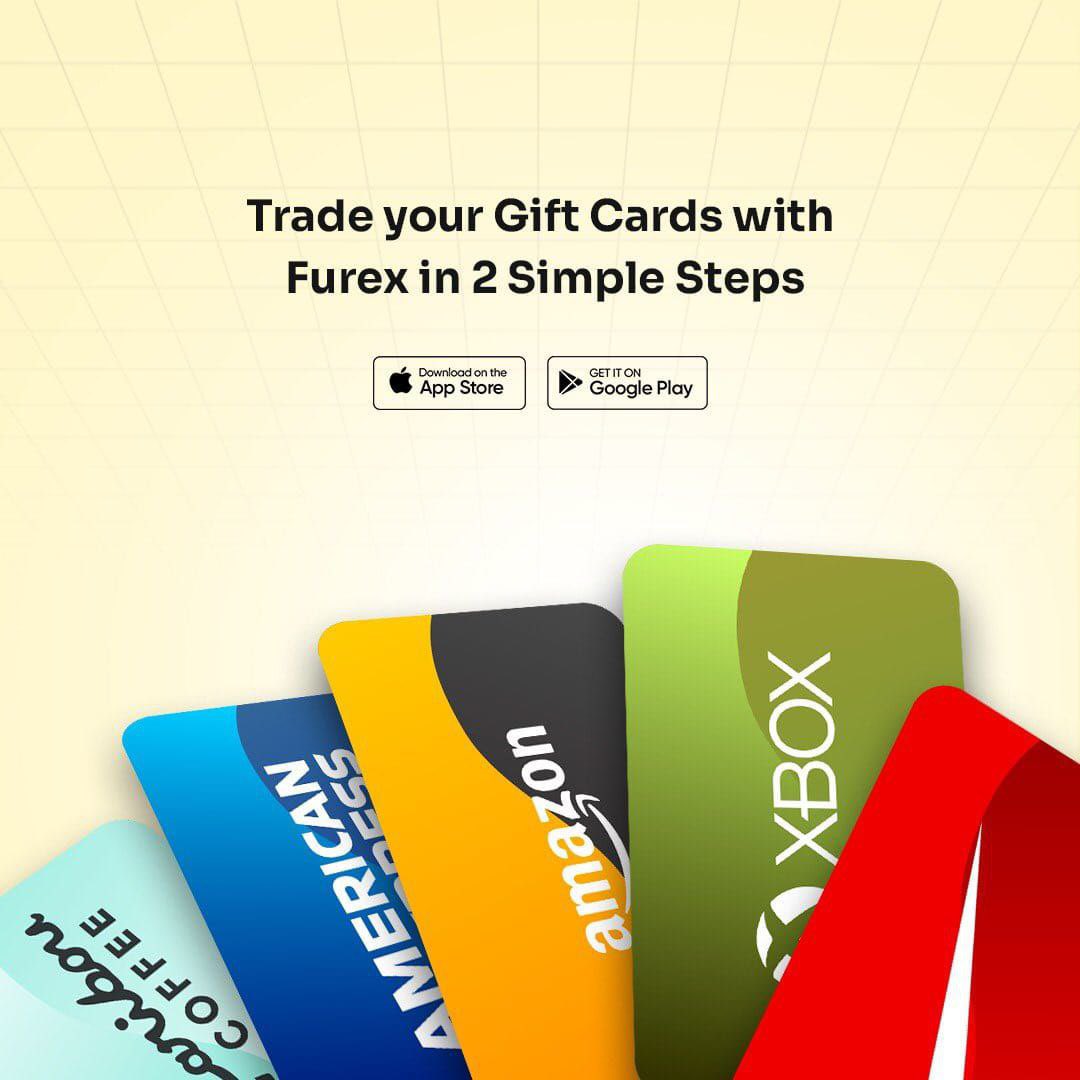 FurexApp's tweet image. Trading of Gift cards has never been this easy 🤩

With the Furex App, you get to trade your Gift cards in just 2 simple steps.

Step 1️⃣: Go to Gift cards section on the app, then select the type of Gift card and fill in the details.

Step 2️⃣: Snap a clear photo of your Gift…