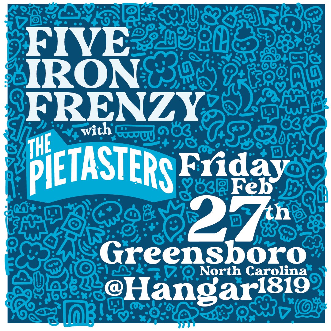 pietasters's tweet photo. 🎉 JUST ANNOUNCED! 🎉

@fiveironfrenzy w/ @pietasters

Fri, Feb 27th | Greensboro, NC @ Hanger 1819
Sat, Feb 28th | Richmond, VA @TheCanalClub

Greensboro Pre-Sale:  TUE 10AM EST to 10AM EST FRIDAY - PW: SOWESING

Richmond Pre-Sale: WED 10AM EST to 10AM EST FRIDAY - PW:FIFVA https://t.co/FOS8X0ybkw