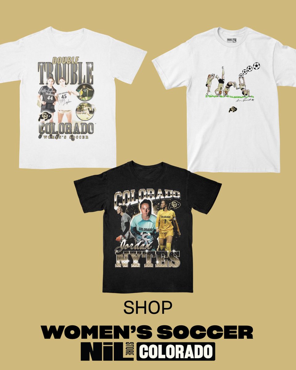 Kicking goals and taking names!! Women’s soccer making waves in The Big 12! ⚽️🦬
Grab your favorite athletes merch n support em all post season long!
nil.store/colorado/sport…

#skobuffs #big12soccer #coloradosoccer