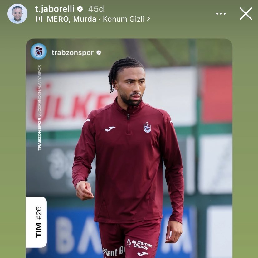 🎧 Türkçe şarkı furyasına Jabol Folcarelli’de dahil oldu.

🎼 Pina / Lvbel C5 - Sezen Aksu dedi,

Folcarelli / Mero&amp;Murda - Konum Gizli diyerek takım arkadaşına eşlik etti.