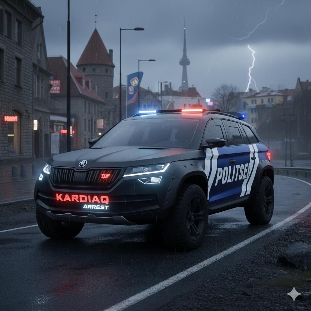 Škoda uus mudel: Škoda Kardiaq. Pildil politsei jaoks välja töötatud variant.