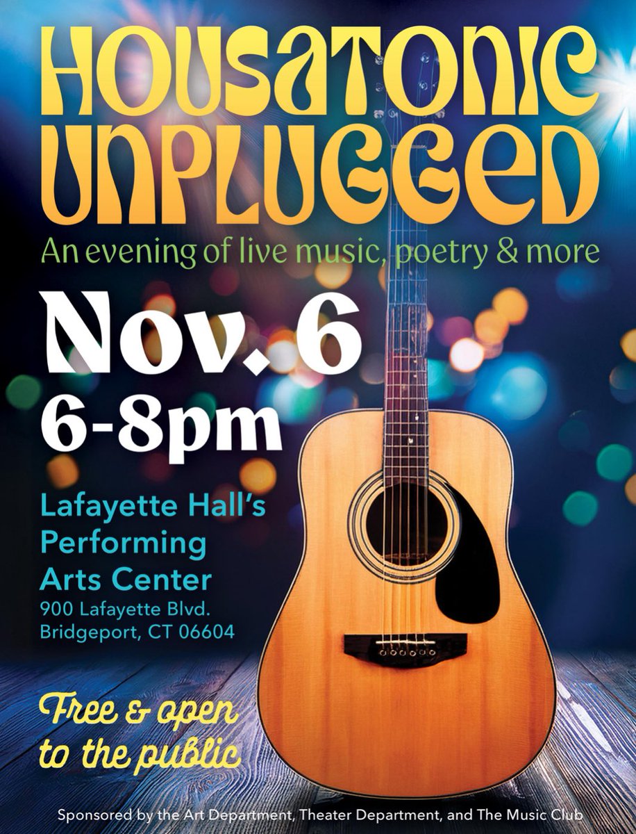 This Thursday see students and staff sing and do poetry in the Performing Arts Center!! 🎶