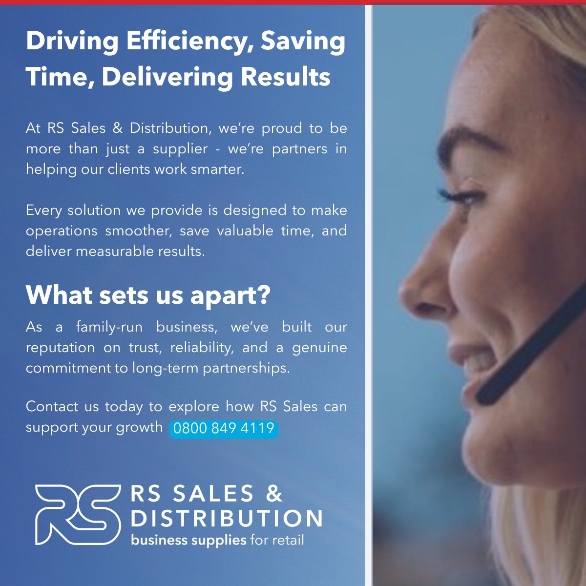 At RS Sales &amp; Distribution, we’re more than a supplier – we’re your partner in working smarter. 

Family-run and trusted, we deliver solutions that save time, simplify operations, and get results. 

Let’s make your retail operations easier! #GNfR #BusinessSupplies