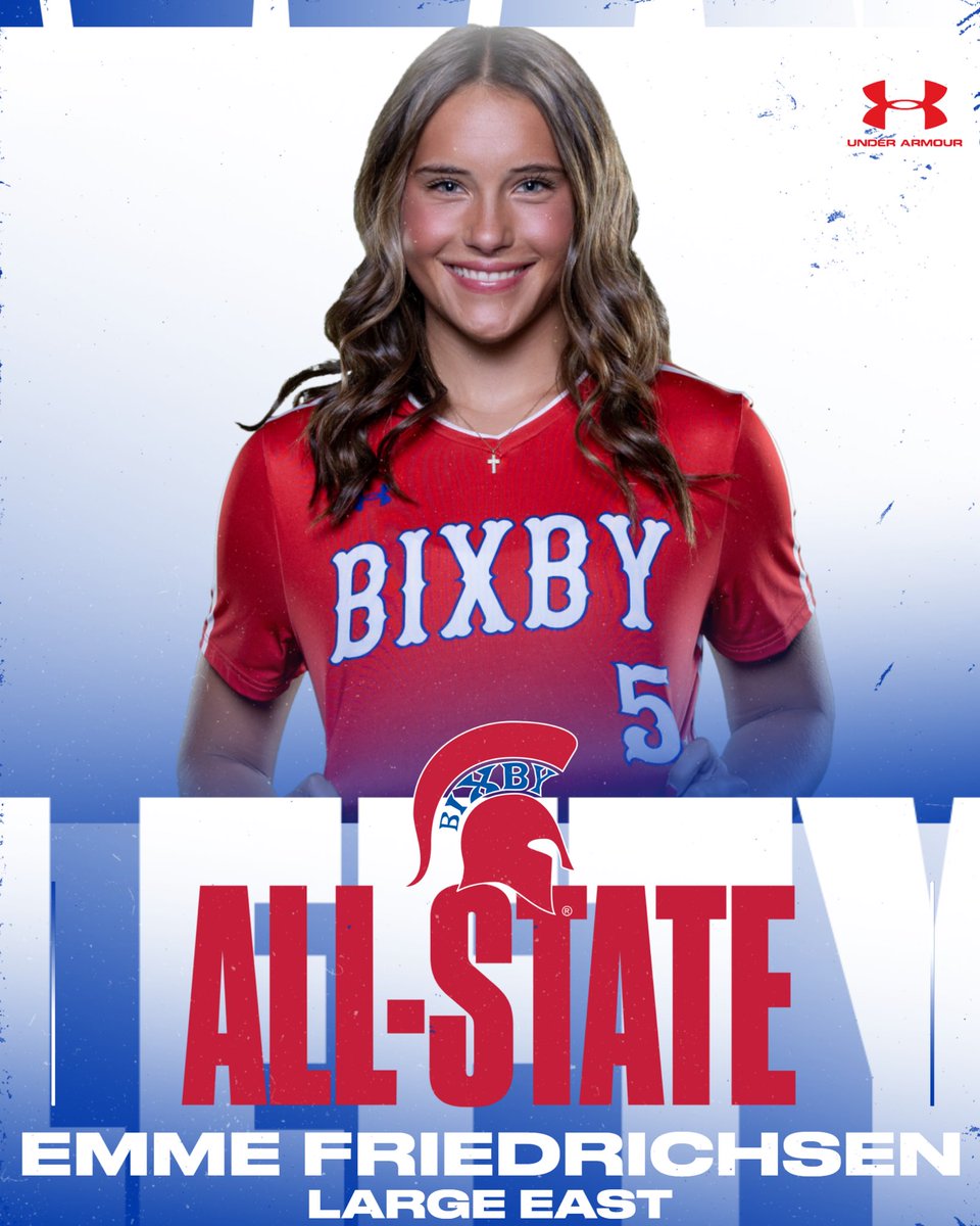 BixbySoftball's tweet photo. HUGE congratulations to ol lefty!!! @EmmeFred5 was selected as the #1 outfielder for the Large East All-State team. We are SO proud of you, #5!!! 👏💪🥎 https://t.co/dCtJs9iVjW