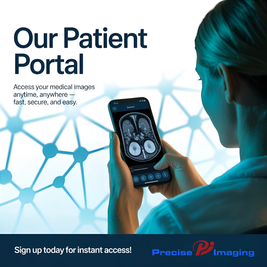 PreciseImaging's tweet image. 📲 Your Health, Your Hands. With the Precise Imaging Patient Portal, you can access your medical images anytime, anywhere — fast, secure, and stress-free. ✨ Sign up today for instant access to your results!

#PreciseImaging #PatientPortal #MedicalImaging #DigitalHealthcare #MRI