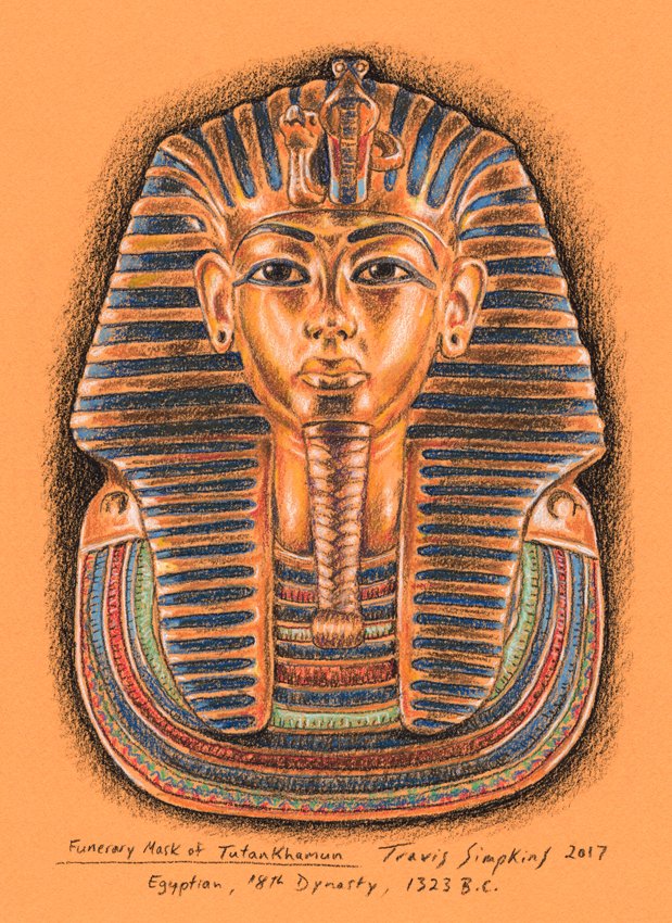 TravisSimpkins7's tweet image. November 4, 1922: Archaeologist Howard Carter discovered the entrance to the tomb of the pharaoh Tutankhamun in the Valley of the Kings.
Sketch by Travis Simpkins
#KingTut #Tutankhamun #HowardCarter #BritishMuseum #archaeology #egyptology #ancientegypt #TravisSimpkins #Egypt