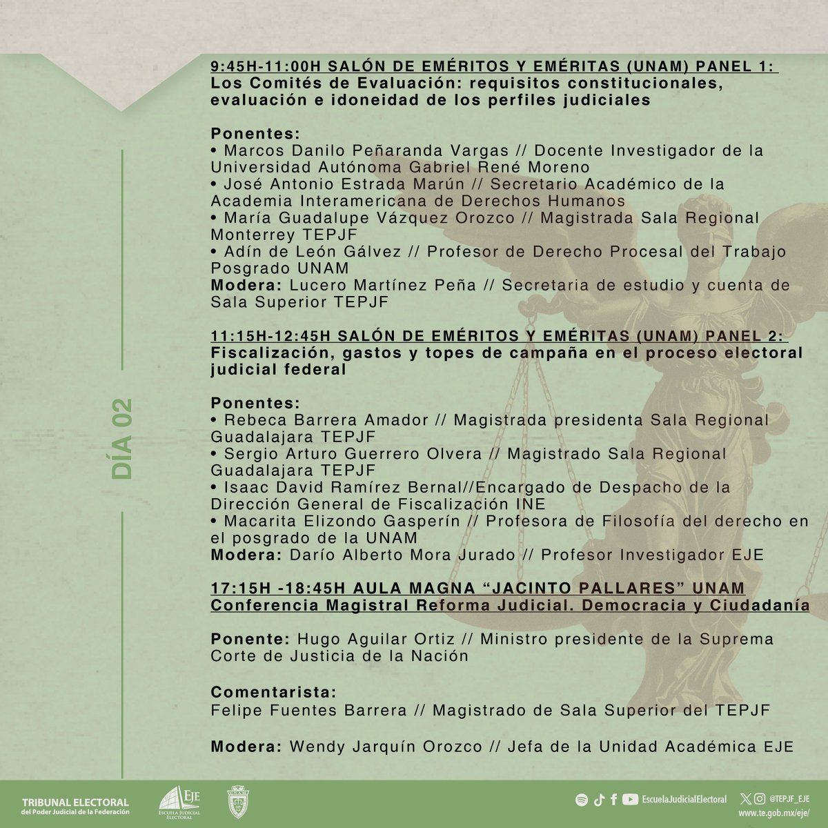 🔴 ¡Ya está en marcha el Congreso “Derecho Electoral y Democracia” en la <a href="/DerechoUNAMmx/">Facultad de Derecho</a>!

Expertas y expertos analizan los retos de la elección judicial y la independencia de la justicia en México.

📺 Sigue la transmisión en vivo: youtube.com/watch?v=fgSO7R…