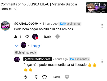 MDGritoPodcast's tweet photo. a resenha foi longe demais... https://t.co/N2hhbF2wt4