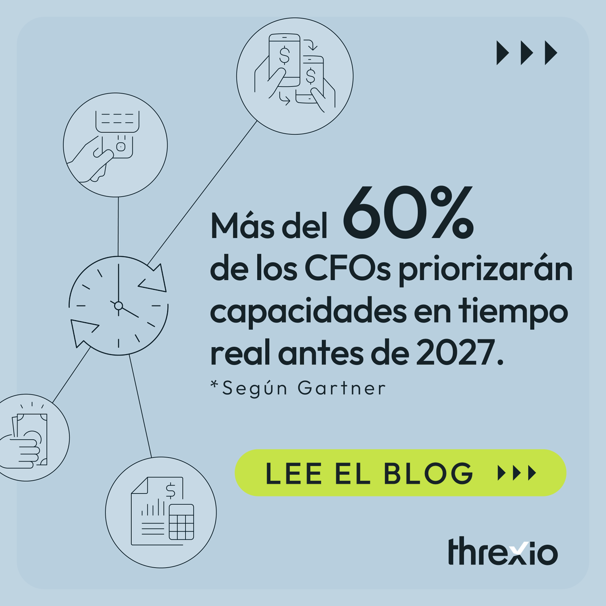 threxio's tweet photo. El tiempo real dejó de ser un lujo: hoy es el nuevo estándar de la eficiencia financiera.
Descubre cómo está transformando la gestión de tesorería y el cash management en nuestro más reciente artículo. https://t.co/KDptrFtV74 https://t.co/y5G7WlWc5l