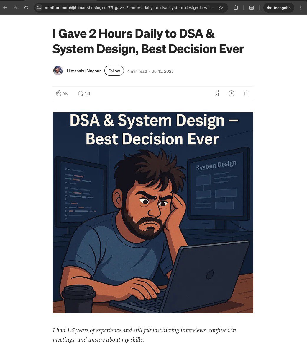 oianas_'s tweet image. klo mau good enough to be dangerous dua jam sehari pun udah mantep.

pertama kali gw dapet multiple offers pas job interview itu cuman sejam sehari latihan beneran. tapi konsisten tiap hari selama sebulan.