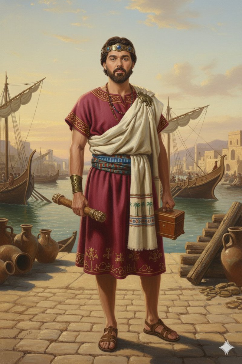 نحنا الفينيقيين…
نحنا اللي علّمنا البحر طريقه
من صيدا وصور وجبيل
نحنا اللي اكتشفنا الملاحة، وصدرنا الأبجدية 
نحنا اللي منكتب على الموج اسم لبنان 🇱🇧