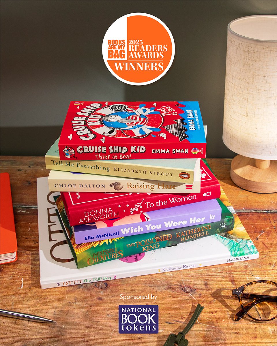 The <a href="/booksaremybag/">Books Are My Bag</a> 2025 Reader Awards winners have been announced and what a glorious selection of books they are. With something to delight readers of all ages, discover more about them here: waterstones.com/category/cultu…