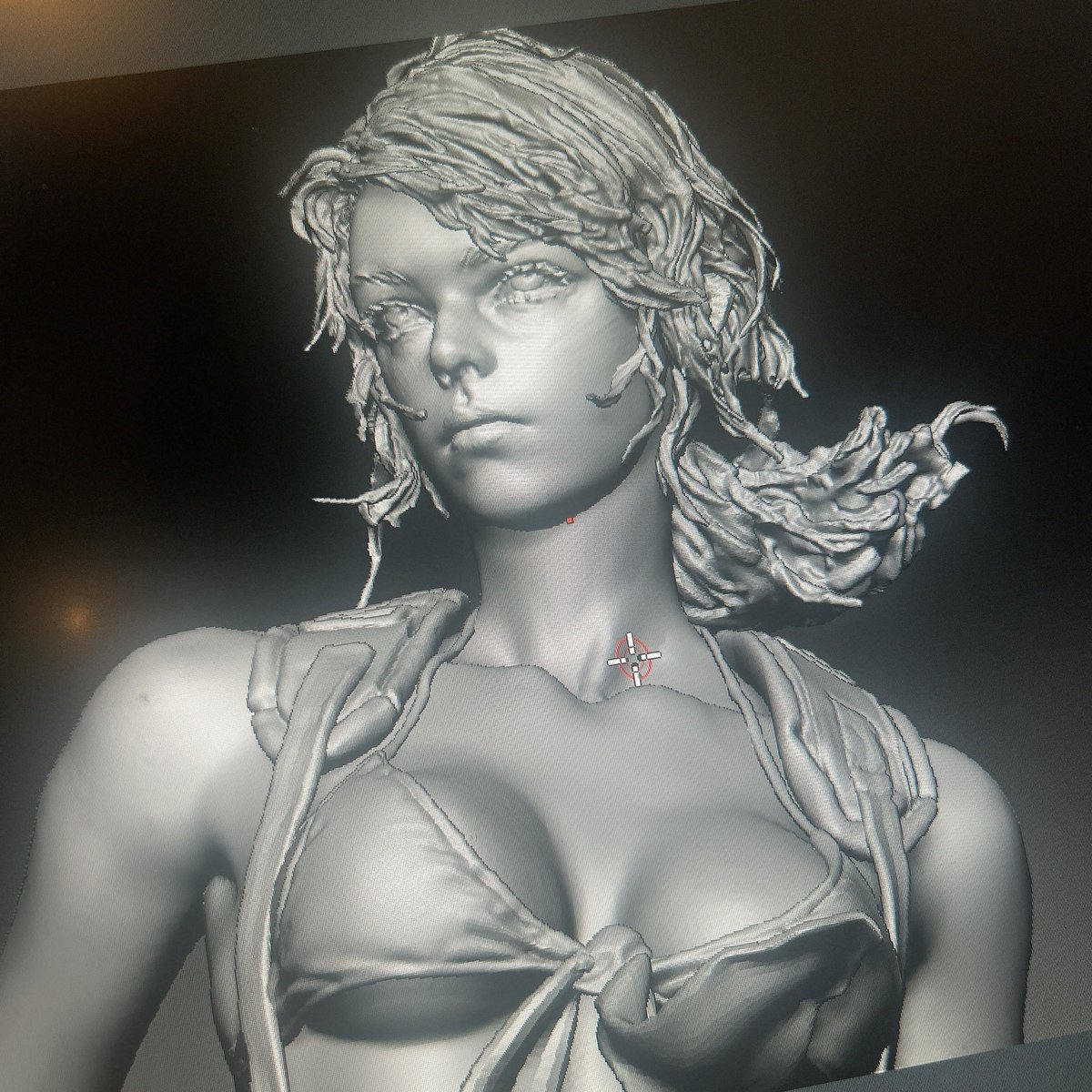 One of the recent faces I sculpted that I really like☕️