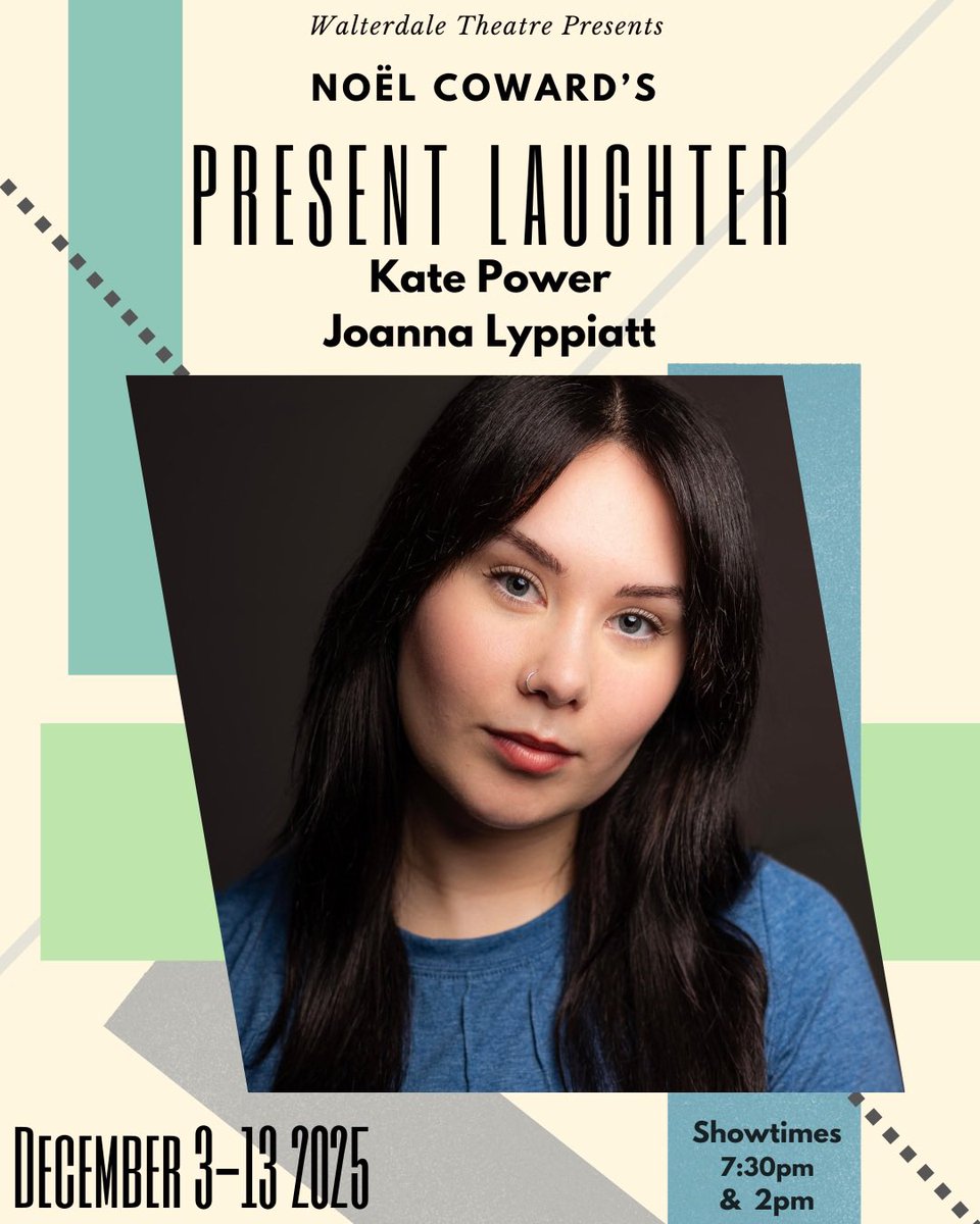 Meet the Cast of PRESENT LAUGHTER! Kate Power is Joanna Lyppiatt! 
.
Present Laughter
By Noël Coward
Directed by John Anderson
Onstage December 3-13, 2025
.
Tickets on sale now! 
showpass.com/present-laught…
.
#yegtheatre #yegarts #noelcoward