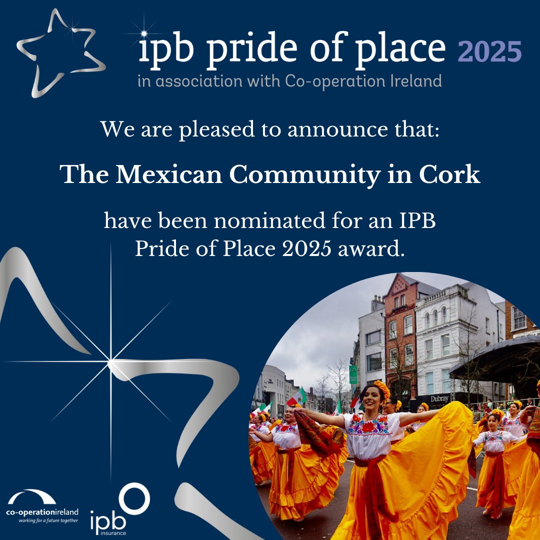 We are sincerely grateful to <a href="/corkcitycouncil/">Cork City Council</a>   for nominating us for the Pride of Place Awards. Organised by <a href="/IPB_Insurance/">IPB Insurance</a> and <a href="/cooperationirl/">Co-operation Ireland</a>, these awards honour initiatives that highlight inclusivity, collaboration, and community pride, values central to our volunteer work.