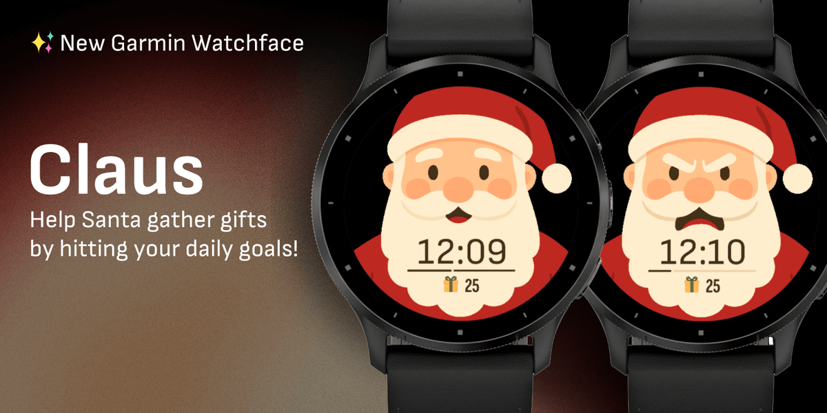 Can you keep Santa happy this Christmas? 🎅 Hit your daily goals to earn presents 🎁 Miss a day and… well… 😬 apps.garmin.com/apps/d4eb8cca-… #Garmin #GarminWatchface #ChristmasWatchface #GarminConnectIQ #GarminVenu #GarminForerunner #GarminWatch #HolidayFitness #StayActive #SantaClaus