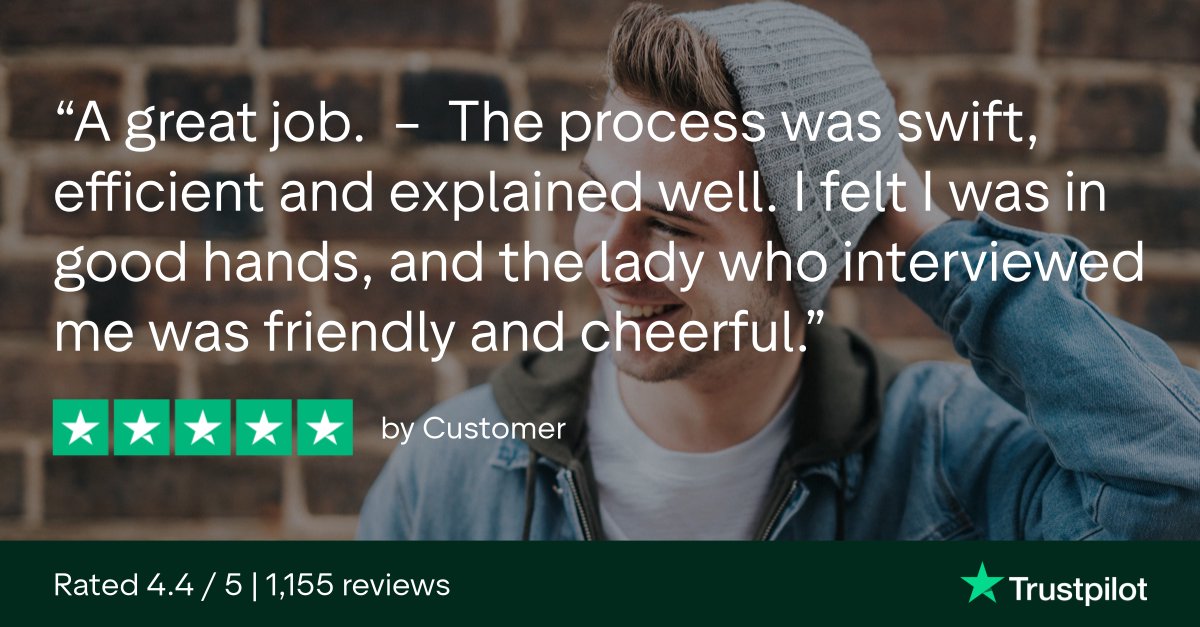Our team will always take the time to explain the process. 

Ask us a question today! #5Star <a href="/Trustpilot/">Trustpilot</a>