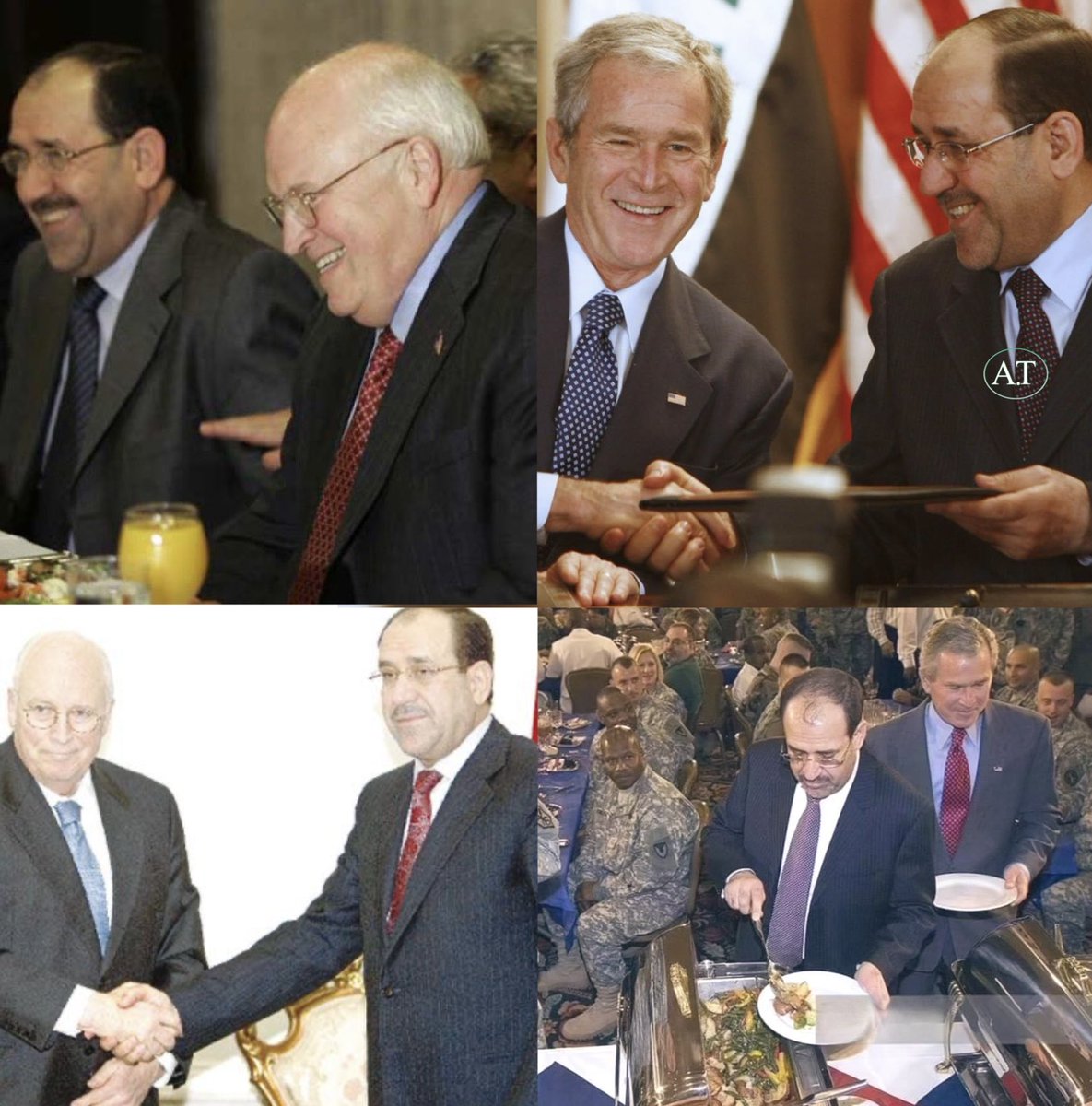 abdullah113438's tweet image. مات ديك تشيني .. ولكن الخونة لم يموتوا .. 

ديك تشيني .. هو مهندس احتلال العراق وتسليمه لإيران ..

على مر التاريخ :
لا يأتي المحتل ماشيا .. بل على ظهور الخونة راكبا ..