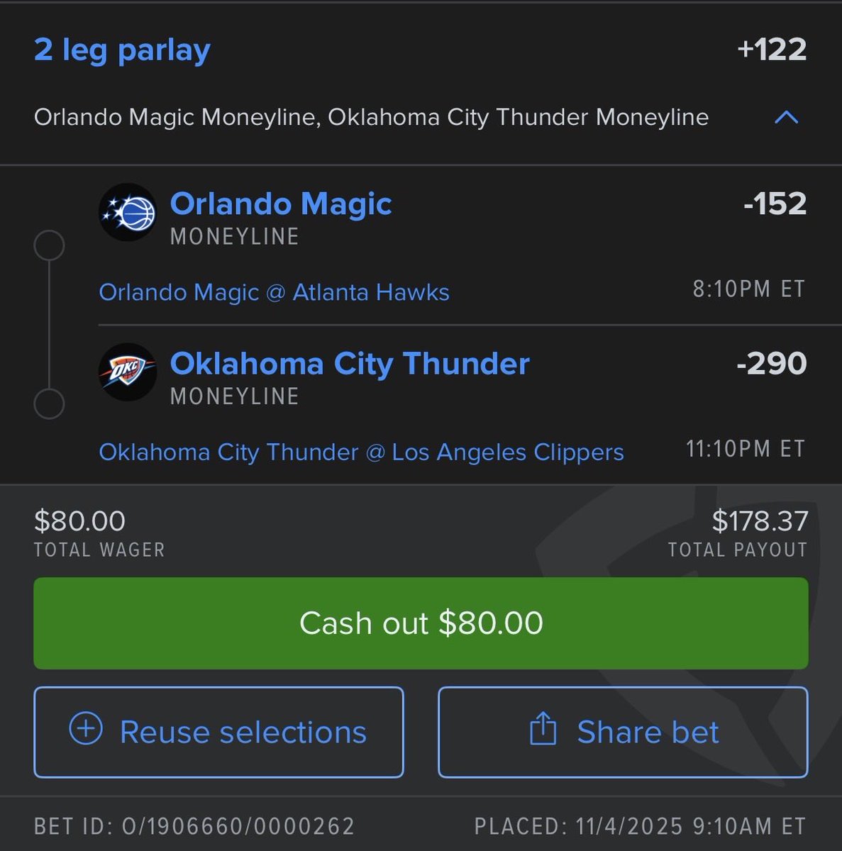 BankrollOdds's tweet image. 🪜LADDER CHALLENGE🪜
DAY 1:✅
DAY 2:✅
DAY 3:✅
DAY 4: