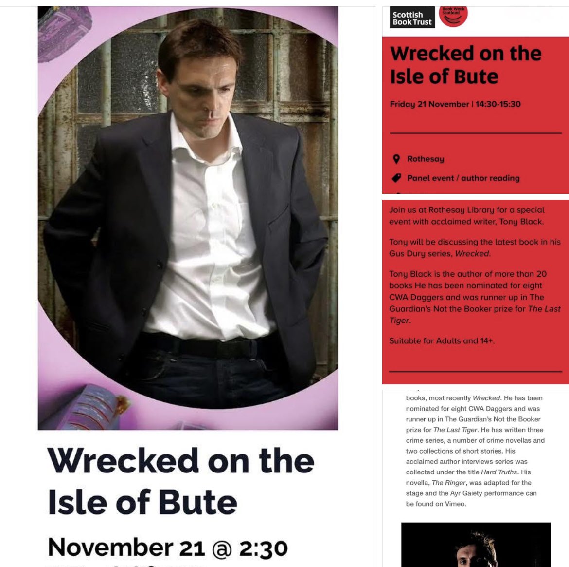 AeosMag's tweet image. Fancy getting Wrecked on the Isle of Bute? #writersoftwitter