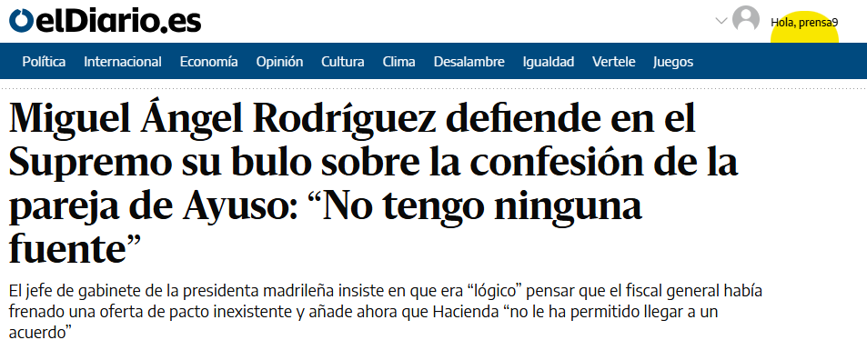 Yo no tengo ninguna fuente, pero si Miguel Ángel Rodríguez ya fue detenido una vez por cuadruplicar la tasa de alcohol al volante, parece lógico deducir que se encontrase en una situación similar el día que lanzó el bulo