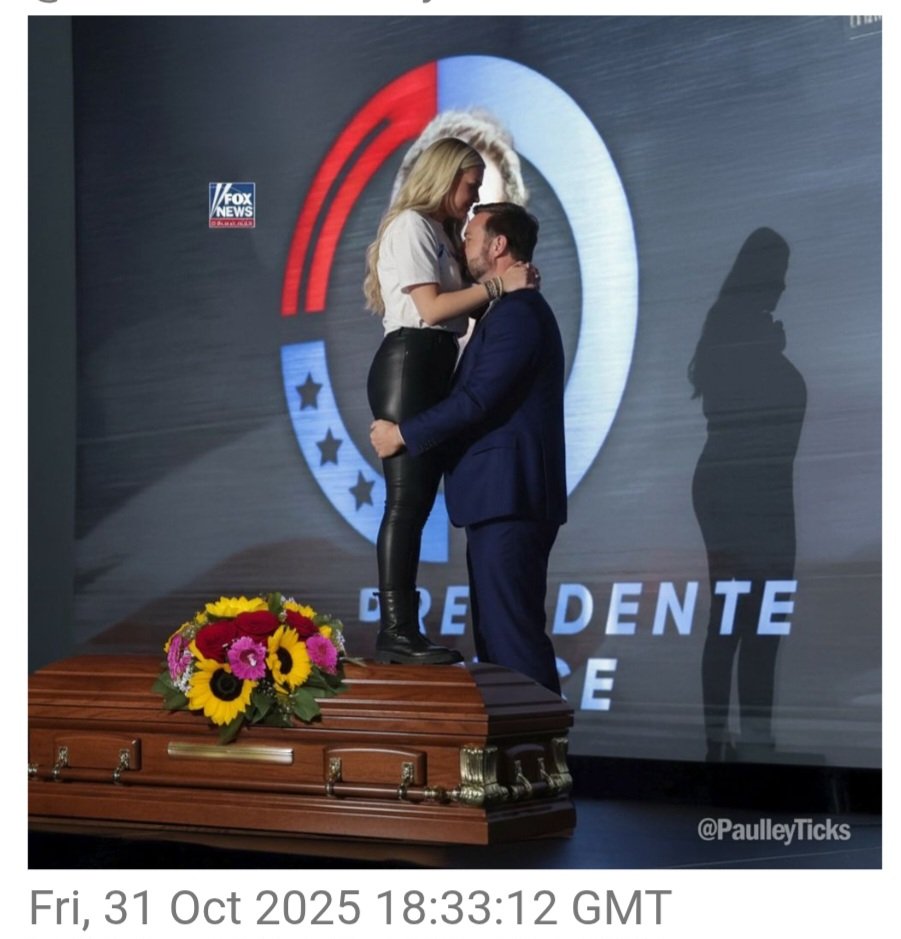 What makes <a href="/JDVance/">JD Vance</a> think he's going to be president?

He's just as corrupt &amp; criminal as trump &amp;  will be impeached &amp; removed in 2027 either WITH trump or right after?
<a href="/HouseDemocrats/">House Democrats</a>
<a href="/SenateDems/">Senate Democrats</a>

Erika sure seems sad 👇