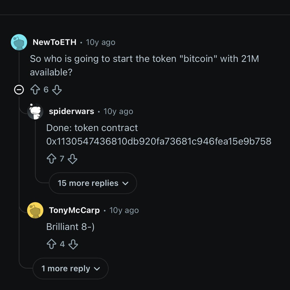 🎉10th anniversary <a href="/BTC_on_ETH/">Bitcoin on Ethereum</a> 🎉

In the dawn of Ethereum, when a small community was fumbling through the chaos, searching for what the future might hold, <a href="/ethSpiderwars/">ethSpiderwars</a> took a bold step forward. There were no guarantees of success, but a fiery “Let’s give it a shot!” spirit