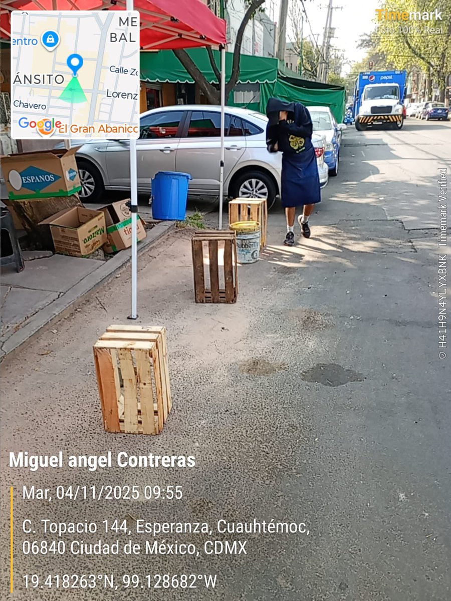 erikayazminrg's tweet image. Retiramos aparta lugares de la Col. Tránsito.
Cada petición es atendida #ElPoderEnTusManos