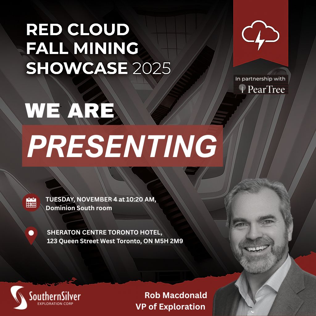 SSV, focused on the Cerro Las Minitas project in Mexico, will present at Red Cloud's Fall Mining Showcase 2025. For more details visit redcloudfs.com/fallminingshow…

#investing #silver #juniormining #PuroCorazon #CerroLasMinitas #preciousmetals