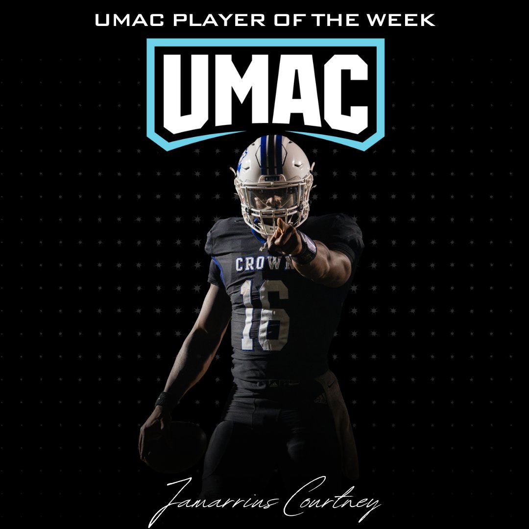 <a href="/umacathletics/">UMAC Athletics</a> Athlete of the Week!

Jamarrius Courtney earned the honor once again for @crowncollegefb

#GoPolars | #Crown | #Fall